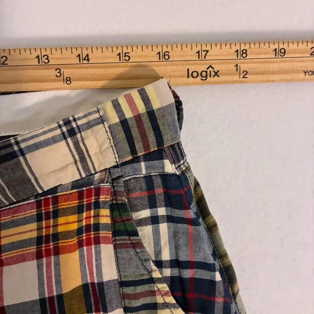 Polo Ralph Lauren Madras Chino Shorts Men's Size 32 Patchwork Preppy Ivy